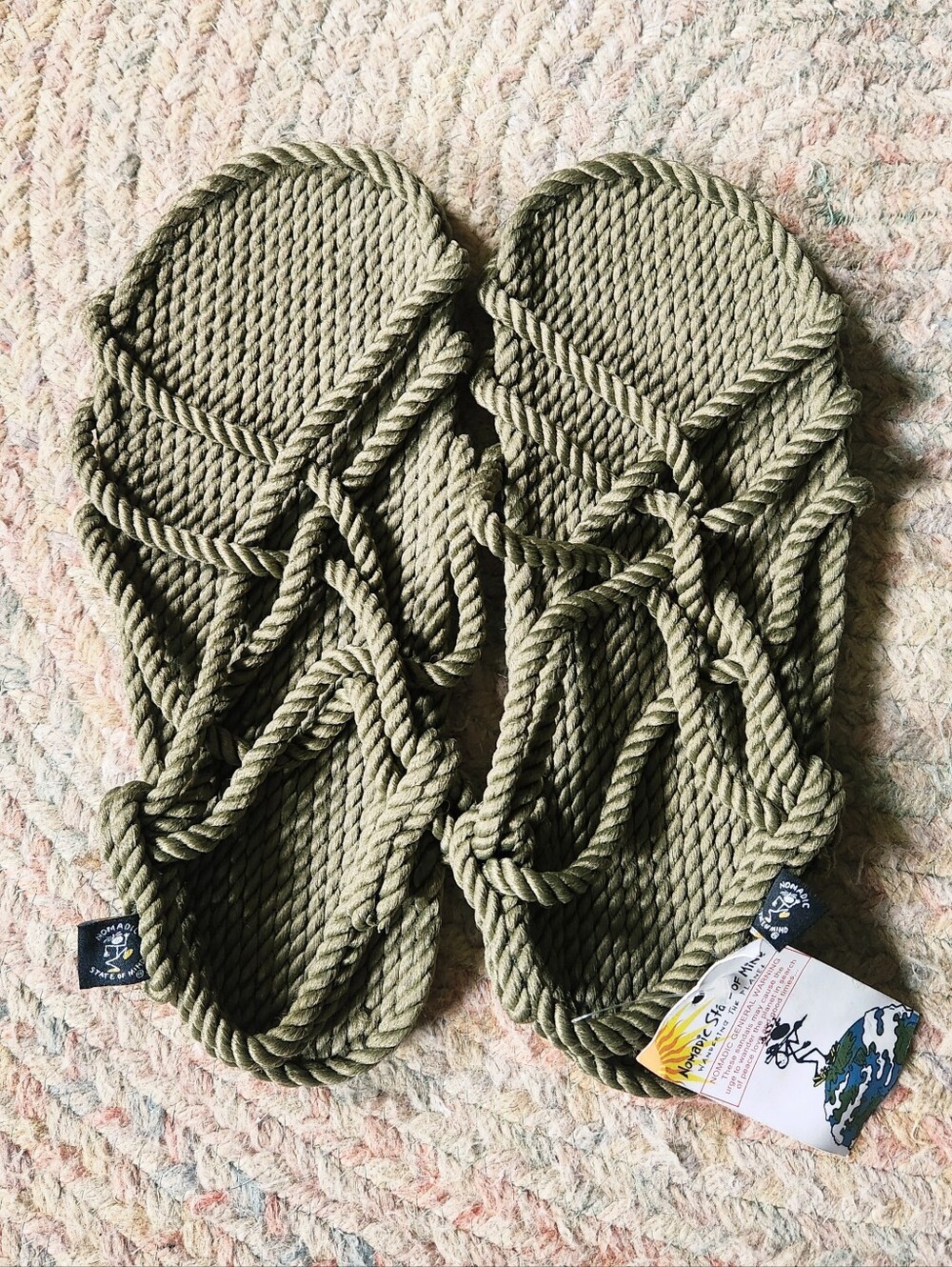 Nomadic State Of Mind Rope Sandals - Olive